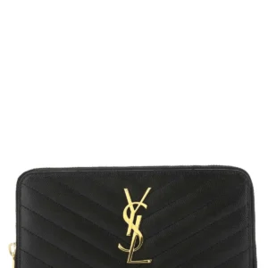 Black leather wallet