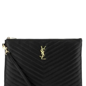 Black leather Jolie I-Pad holder
