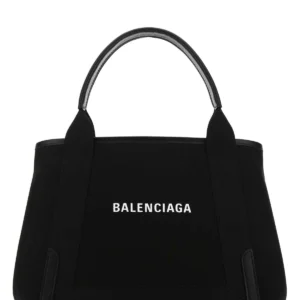 Black canvas small Cabas Navy handbag