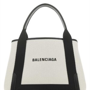 Two-tone canvas handbag