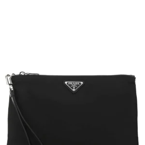 Black Re-nylon clutch