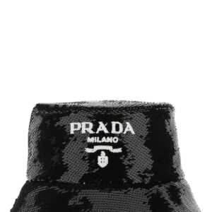 Black sequins bucket hat