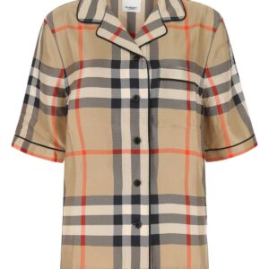 Printed satin shirt