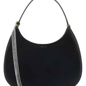 Black leather Vesna Large shoulder bag