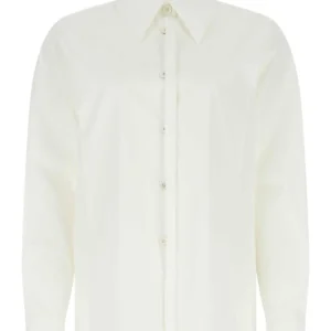 White poplin oversize shirt