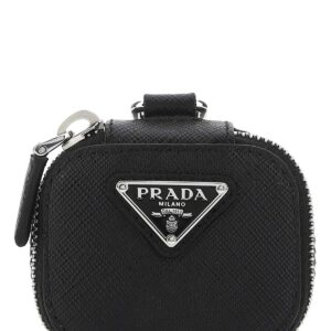 Black leather Air Pods case