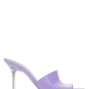 Lilac PVC Stretch mules