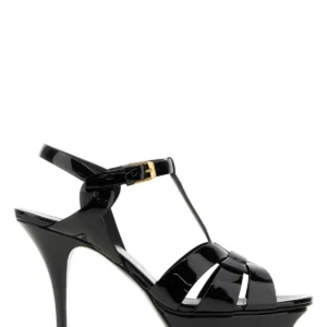 Black leather Tribute sandals