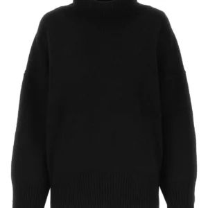 Black cashmere oversize sweater