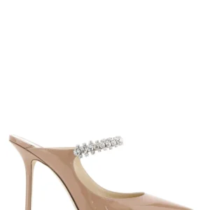 Skin pink leather Bing 100 mules