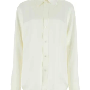 Ivory satin shirt