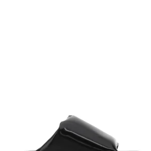 Black nappa leather Cushion sandals