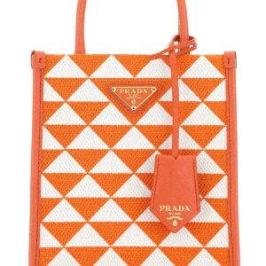 Embroidered fabric micro Symbole handbag