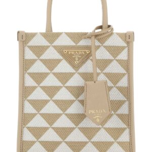 Embroidered fabric micro Symbole handbag