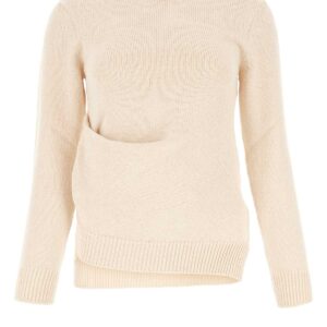 Ivory cotton blend sweater