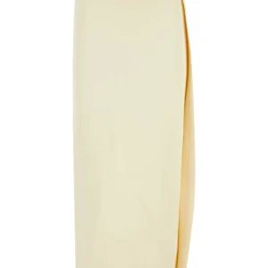 Ivory viscose blend skirt