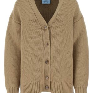 Cappuccino wool blend oversize cardigan