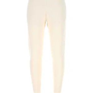 Ivory stretch cashmere blend joggers