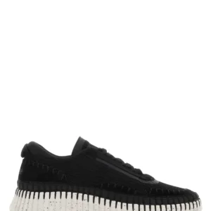 Black fabric Nama sneakers