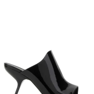 Back leather Slide mules