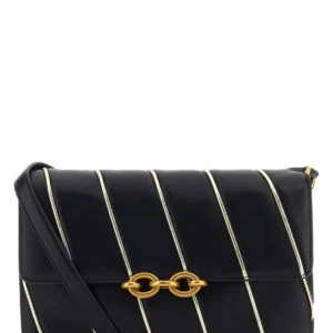 Two-tone leather Le Maillon shoulder bag