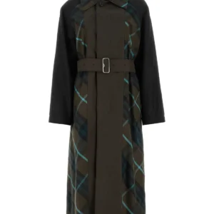Embroidered gabardine Bradford trench coat