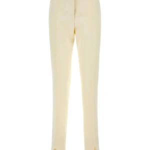 Ivory viscose blend pant