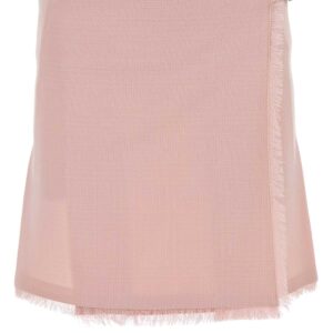 Pink wool mini skirt