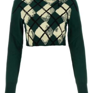 Bottle green cotton sweater