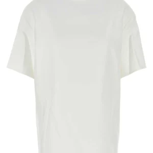 White cotton blend t-shirt