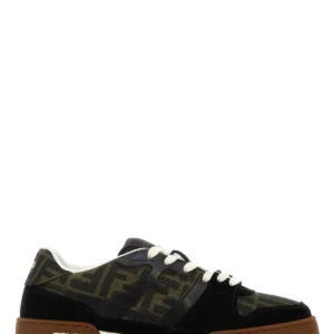 Multicolor leather, rubber and fabric Fendi Match sneakers