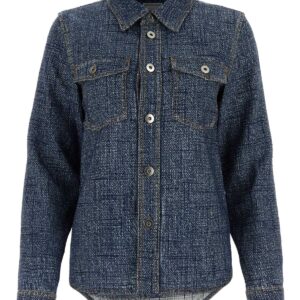Printed viscose blend shirt