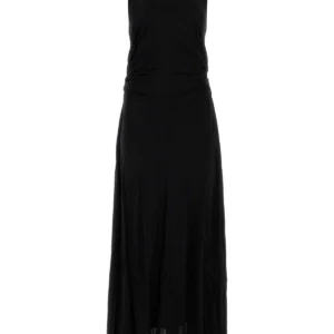 Black jersey long dress