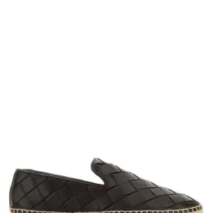 Dark brown leather Jack espadrillas