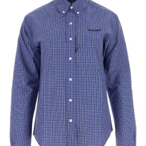 Embroidered poplin shirt