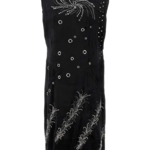 Black velvet dress