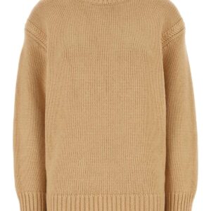Skin pink cashmere blend oversize sweater