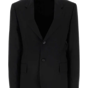 Black wool blazer