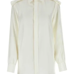 White silk shirt