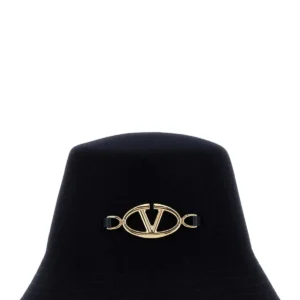 Midnight blue felt bucket hat