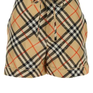 Printed silk shorts