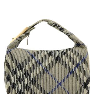 Embroidered nylon medium Peg handbag