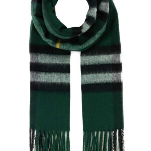 Embroidered cashmere scarf