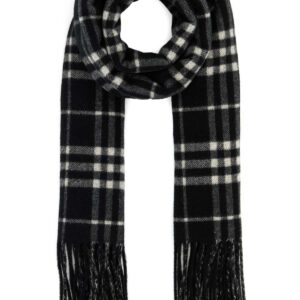 Embroidered cashmere scarf