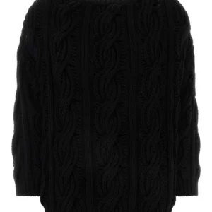 Black wool sweater