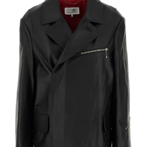 Black leather jacket