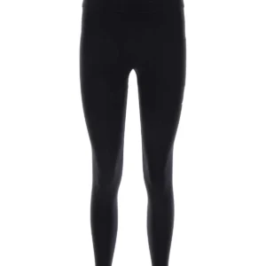 Black stretch nylon leggings
