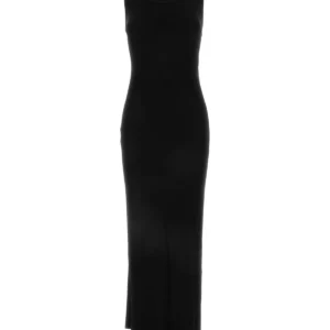 Black stretch viscose dress