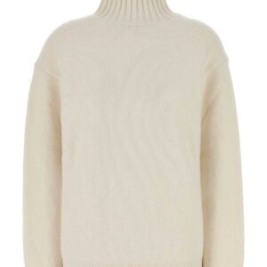 White cashmere sweater