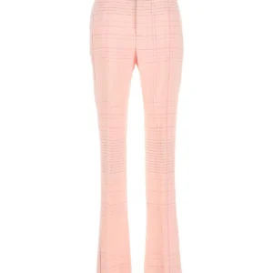 Pink stretch viscose blend pant